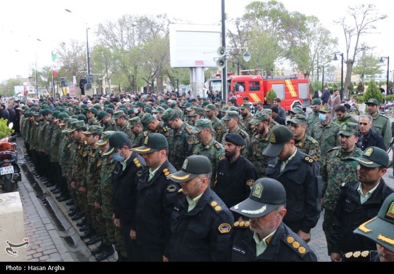 تشییع باشکوه پیکر جانباز 70 درصد زنجانی + تصاویر