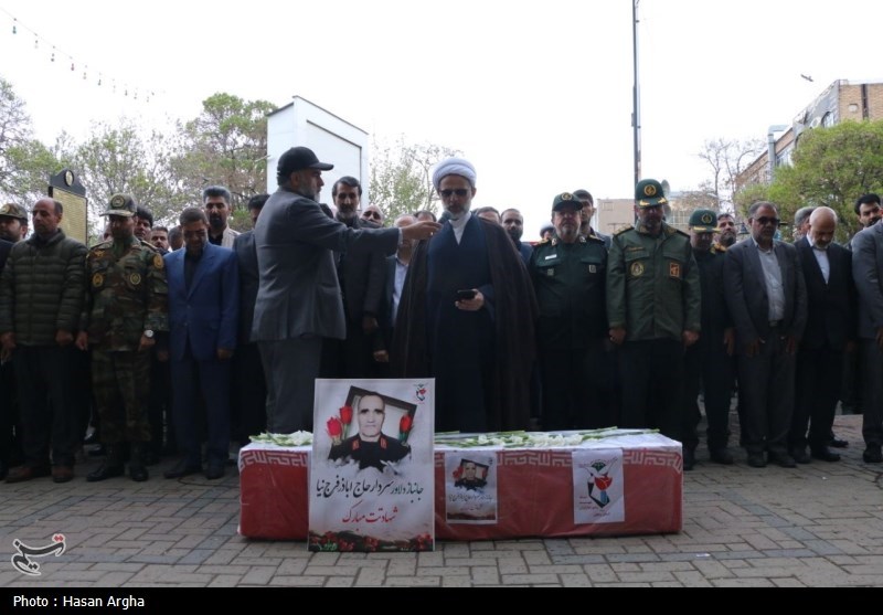 تشییع باشکوه پیکر جانباز 70 درصد زنجانی + تصاویر