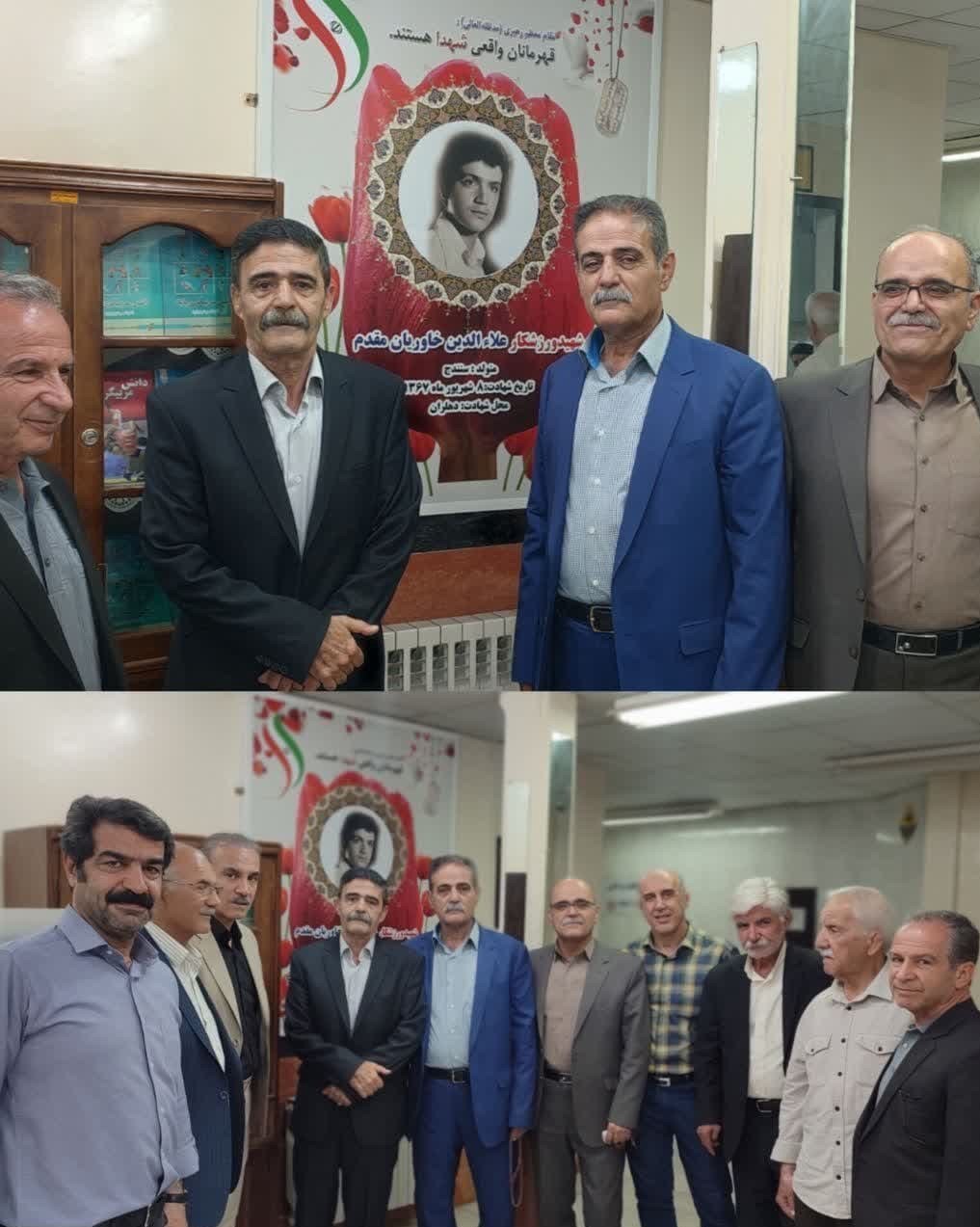 تصویر شهید ورزشکار در خانه کشتی سنندج نصب شد