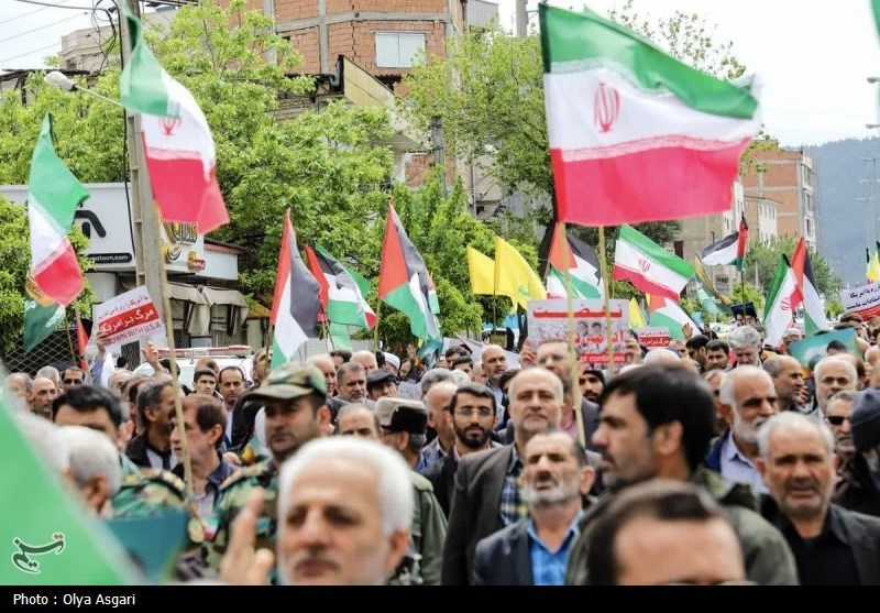 راهپیمایی گلستانی‌ها‌ در ‌محکومیت جنایات اسرائیل +تصاویر