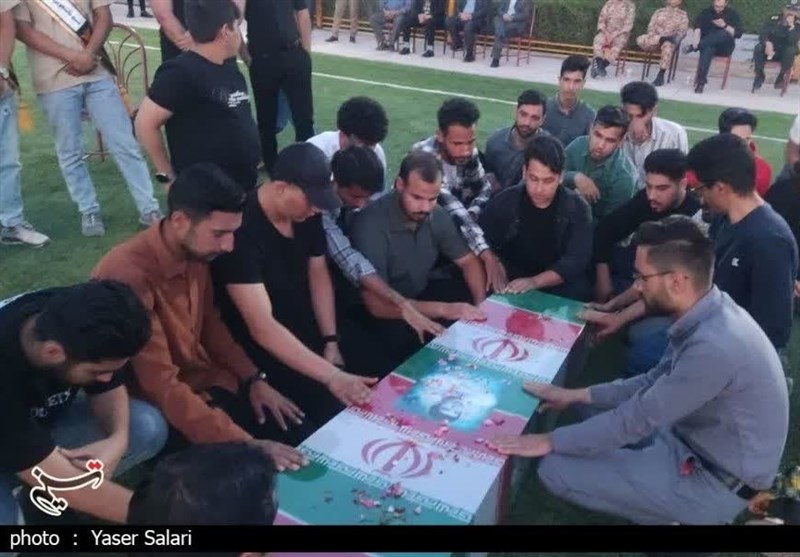 پایان فراق 38 ساله/ تشییع پیکر شهید تقوی‌فر در گناباد+تصاویر