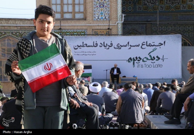 اجتماع سراسری فریاد فلسطین در زنجان + تصاویر