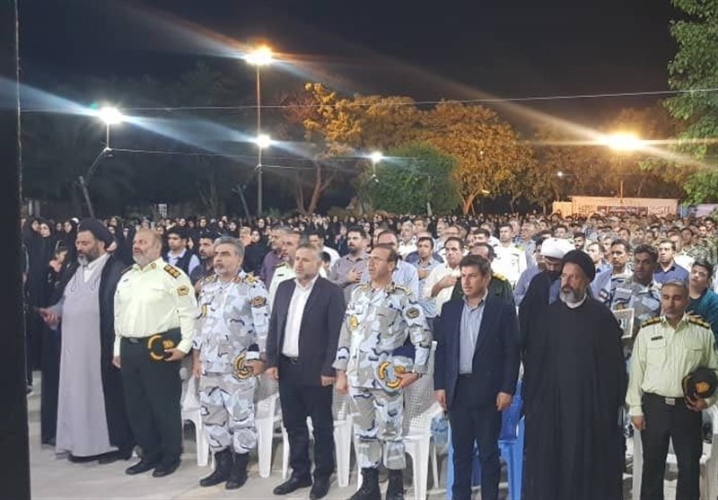 استقبال از پیکر مطهر شهید مرزبانی محمد زارعی در بوشهر