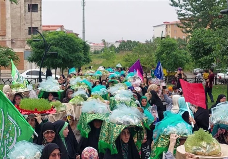 بانوان گیلانی؛ پیشگامان احیای آیین خنچه‌بران غدیر+فیلم