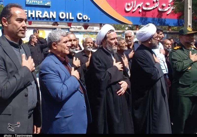 تشییع باشکوه شهید رضا بسطامی در بیجار/ مدافع وطن به خاک سپرده شد+تصویر