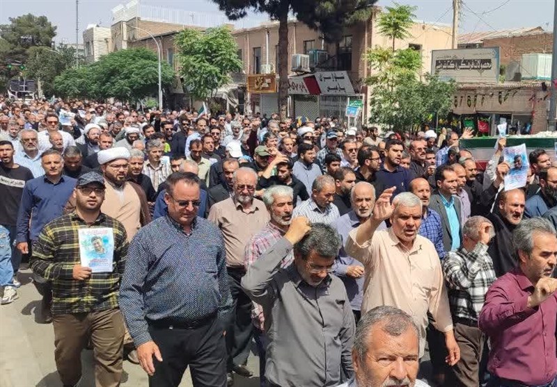 تشییع پیکر مطهر شهید مهدی حجت‌پناه در دیار سربداران