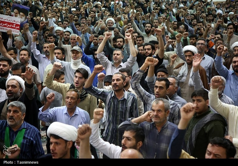 حمایت مردم قم از وعده صادق 3؛ اسرائیل باید نابود شود+تصویر