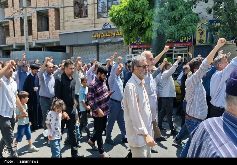 خشم یکپارچه مردم استان تهران علیه رژیم صهیونیستی + فیلم