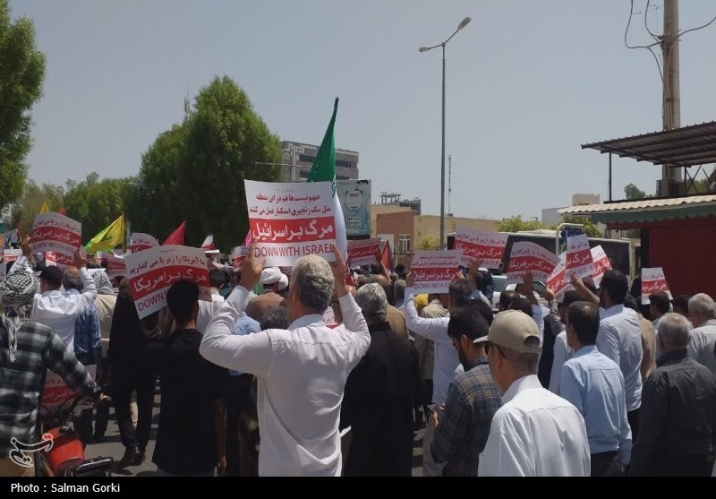 راهپیمایی بوشهری‌ها در محکوم کردن تجاوزات رژیم صهیونیستی