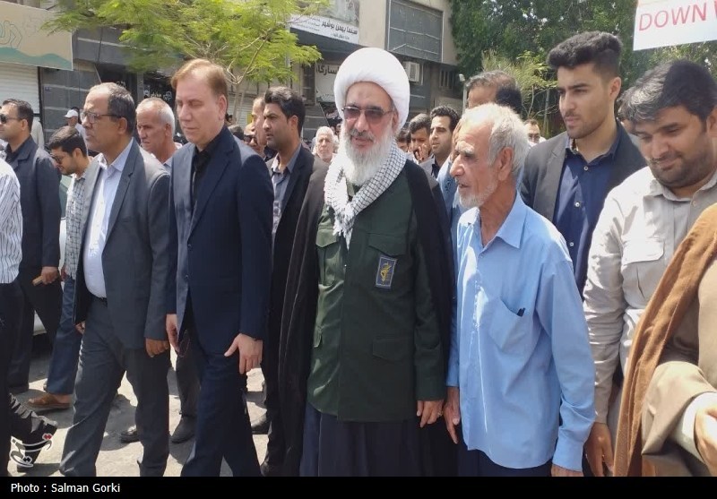 راهپیمایی بوشهری‌ها در محکوم کردن تجاوزات رژیم صهیونیستی