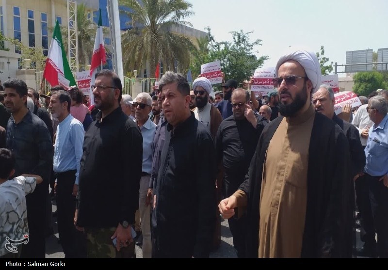 راهپیمایی بوشهری‌ها در محکوم کردن تجاوزات رژیم صهیونیستی