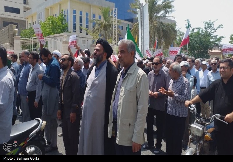 راهپیمایی بوشهری‌ها در محکوم کردن تجاوزات رژیم صهیونیستی