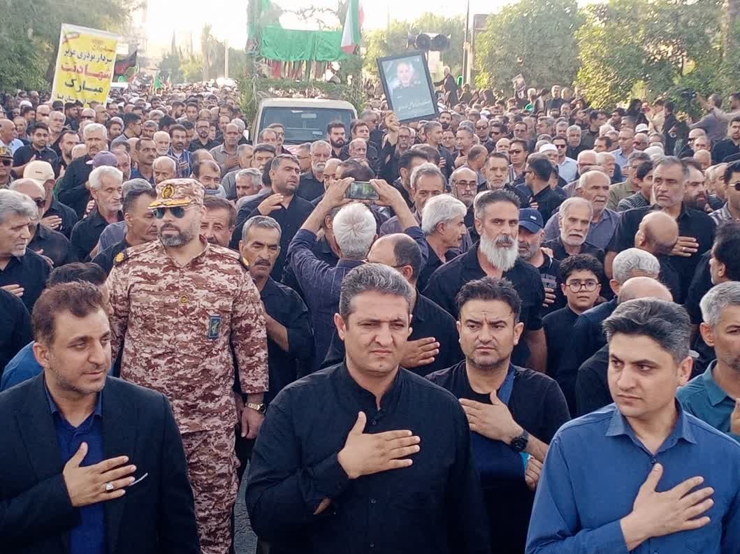 سرلشکر شهید فضل الله نوذری در آغوش خاک آرام گرفت+فیلم