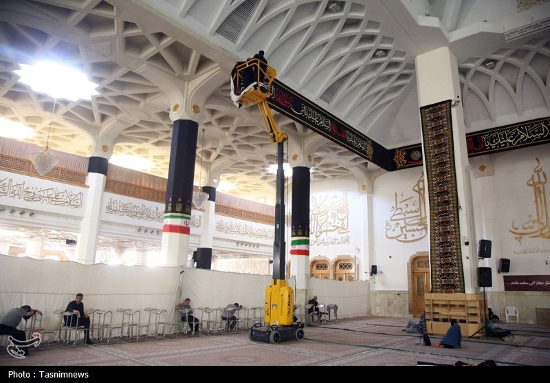 قم در آستانه محرم؛ حرم حضرت معصومه(س) عزادار امام حسین(ع)+تصویر