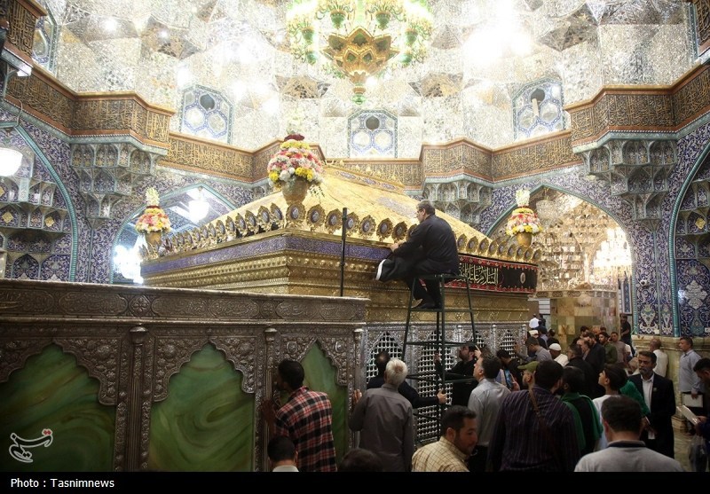 قم در آستانه محرم؛ حرم حضرت معصومه(س) عزادار امام حسین(ع)+تصویر