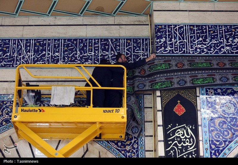 قم در آستانه محرم؛ حرم حضرت معصومه(س) عزادار امام حسین(ع)+تصویر