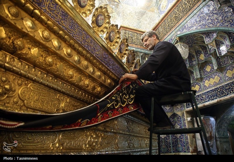 قم در آستانه محرم؛ حرم حضرت معصومه(س) عزادار امام حسین(ع)+تصویر