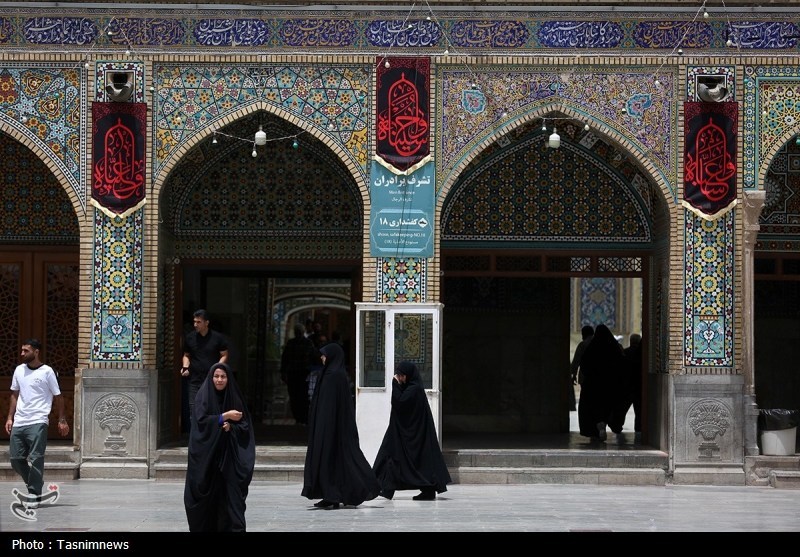 قم در آستانه محرم؛ حرم حضرت معصومه(س) عزادار امام حسین(ع)+تصویر