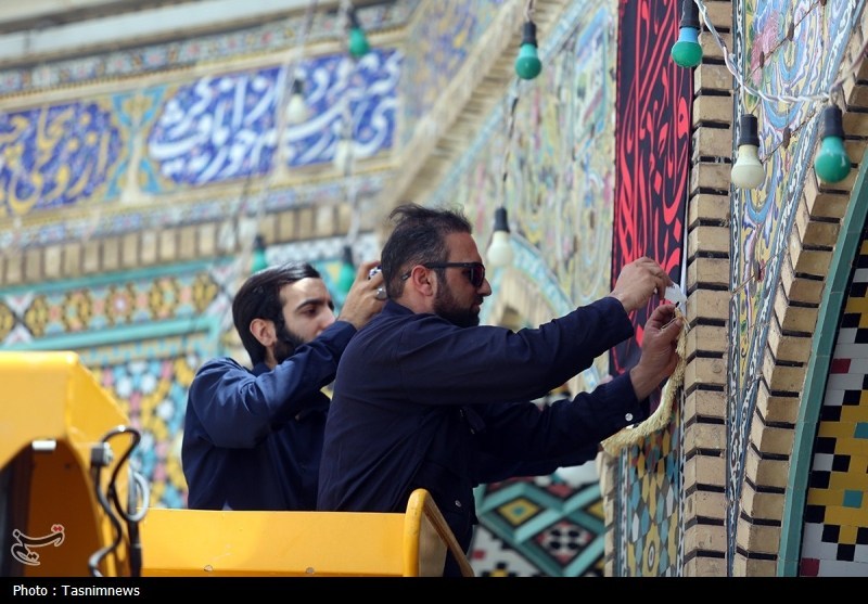قم در آستانه محرم؛ حرم حضرت معصومه(س) عزادار امام حسین(ع)+تصویر