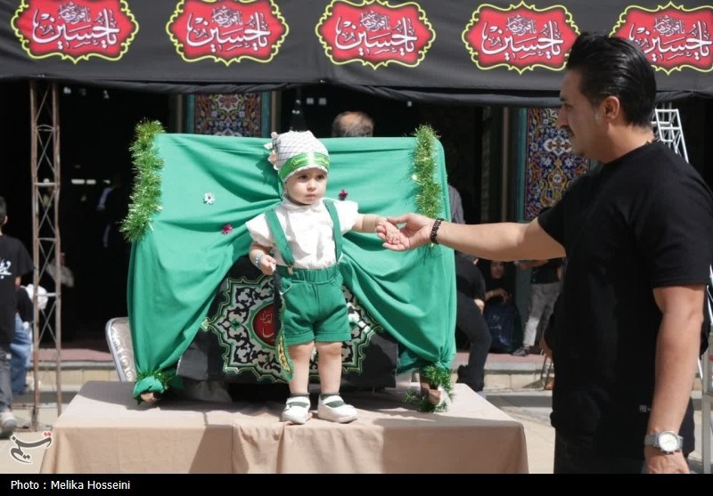 لالایی مادرانه در مرکزی؛ عزای مادران برای شش ماهه کربلا+عکس و فیلم