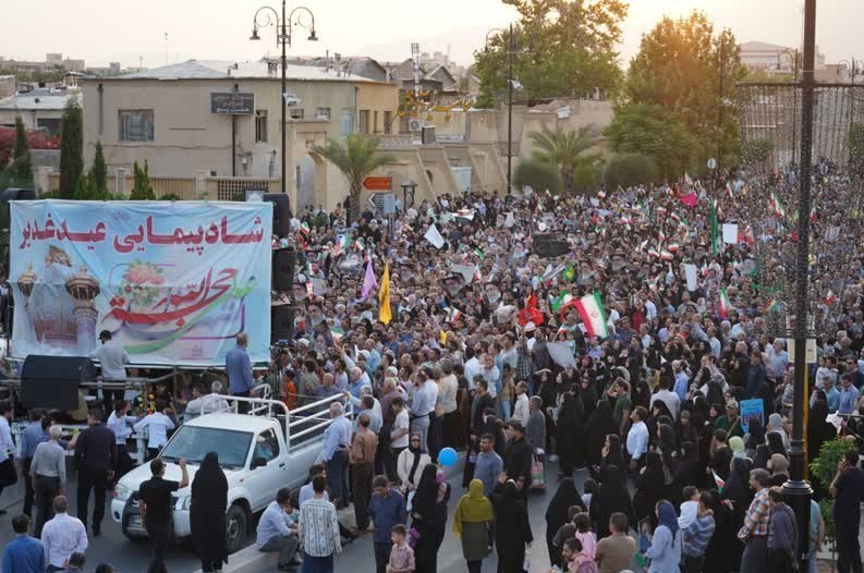 میثاق با مقاومت و محکومیت جنایات اسرائیل در اجتماع غدیر