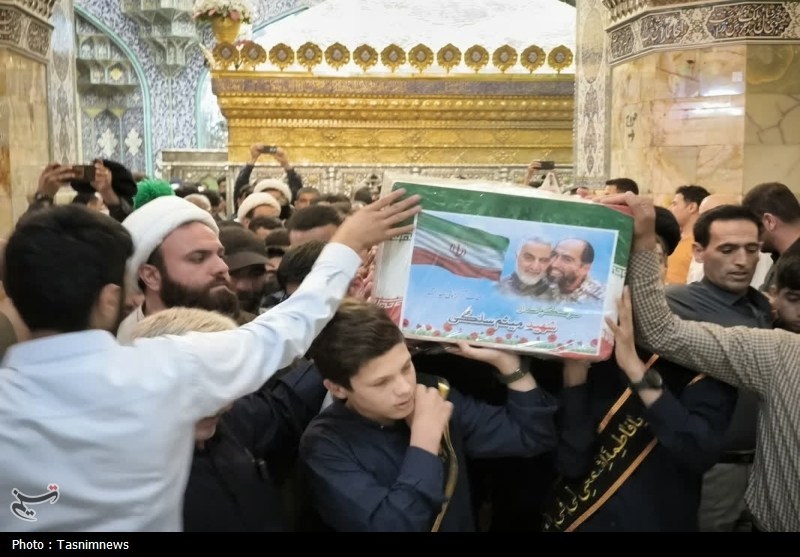 وداع باشکوه مردم قم با شهید مبارزه با صهیونیست‌ها+ تصاویر
