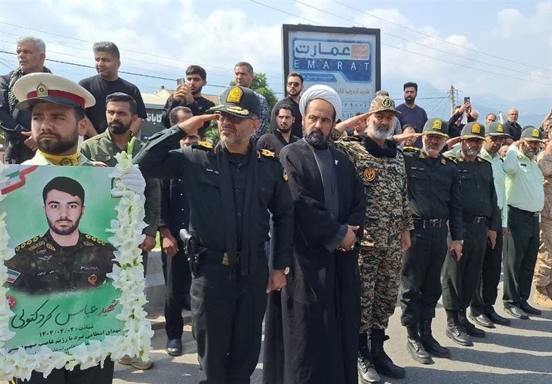 فریاد «یاحسین» علی‌آباد‌ی‌ها در تشییع شهید کردکتولی+تصاویر