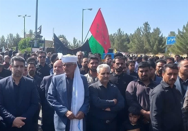 پیکر مطهر شهید اقتدار اسماعیل نادی در سربیشه تشییع شد+ تصویر