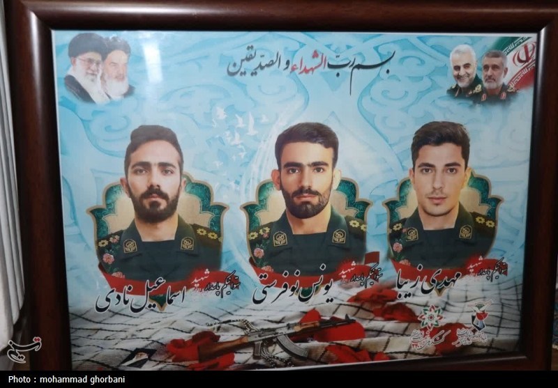 دیدار نماینده ولیفقیه در سازمان بسیج با خانواده شهیدان نوفرستی و زیبا