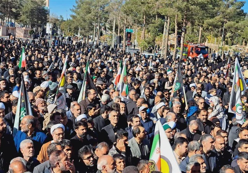 مردم خراسان جنوبی در وداع باشکوه با 6 شهید گمنام+تصویر