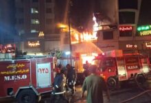 آتش‌سوزی گسترده در 17 شهریور مشهد؛ عملیات اطفاء ادامه دارد