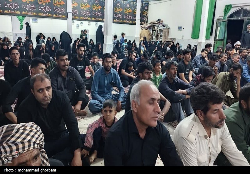 آیین گرامیداشت شهید اسماعیل نادی در چاهخو+ عکس