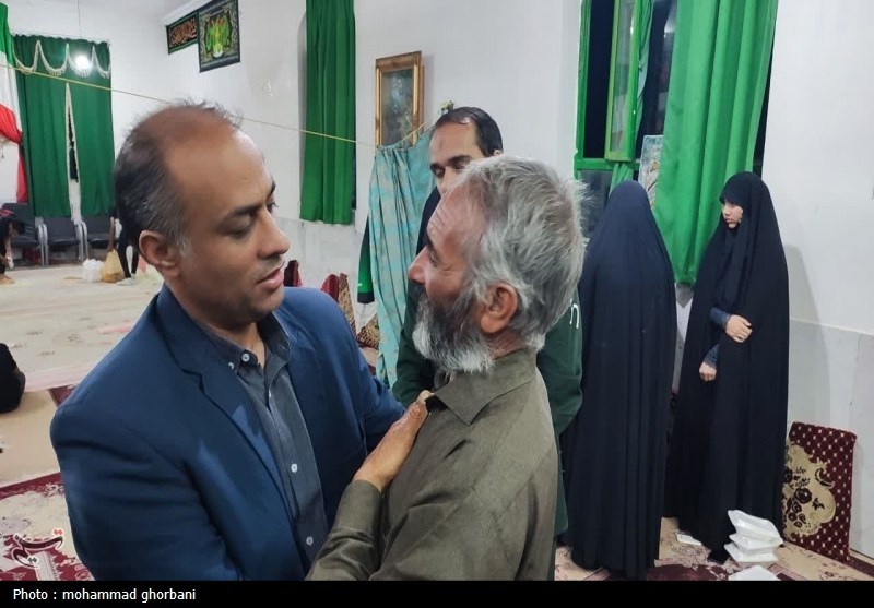 آیین گرامیداشت شهید اسماعیل نادی در چاهخو+ عکس