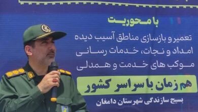 استقبال بسیجیان جهادی سمنان از پویش ملی همدلی حسینی