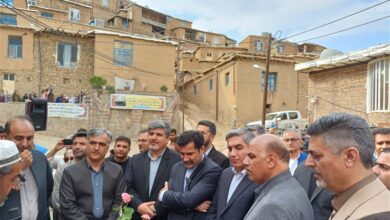 بازدید معاون رئیس‌جمهور از روستای بزلانه سنندج