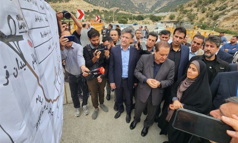 بازدید وزیر راه و شهرسازی ‌از تونل دوم آزادی ایلام