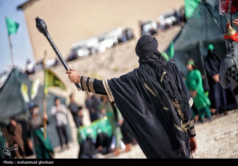 بازسازی باشکوه واقعه عظیم عاشورا در شهر قهستان + تصاویر