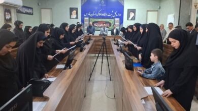 تحلیف سردفتران جدید دفاتر اسناد رسمی و ازدواج و طلاق فارس