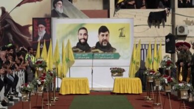 تشییع باشکوه پیکر محافظ شخصی شهید سید حسن نصرالله+ فیلم