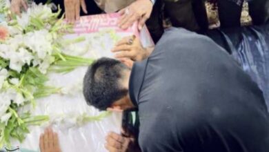 تشییع شهید محمد خشاپور در روستای محمدآباد آران و بیدگل+فیلم