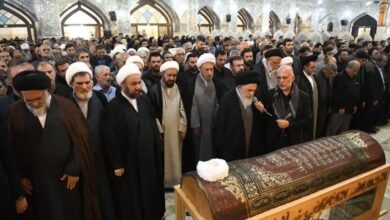 تشییع عالم ربانی آیت‌الله حاج شیخ علی موحد در شیراز + تصاویر