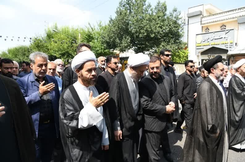 تشییع عالم ربانی آیت‌الله حاج شیخ علی موحد در شیراز + تصاویر