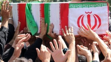 تشییع و خاکسپاری جانباز شهید محمدرضا ربیعی در همدان