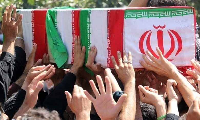 تشییع و خاکسپاری جانباز شهید محمدرضا ربیعی در همدان