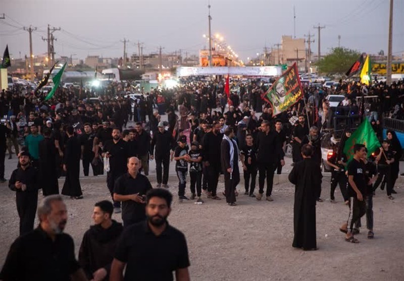 حرکت هزاران نفری «عشاق‌الحسین» بندر امام خمینی(ره)+ عکس