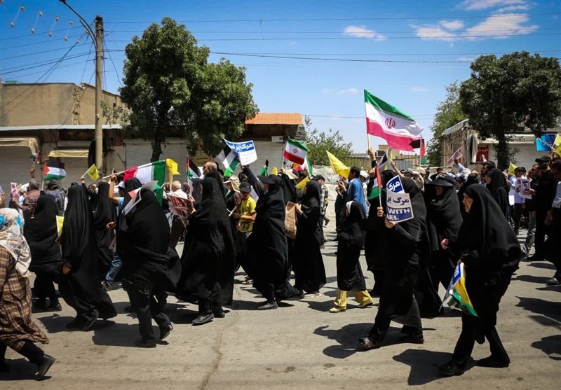 راهپیمایی کرمانشاهیان ‌‌در «جمعه‌ خشم و نصر»/ محکومیت جنایات اسرائیل‌