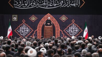 عزاداری شب هشتم محرم در حسینیه امام خمینی(ره)