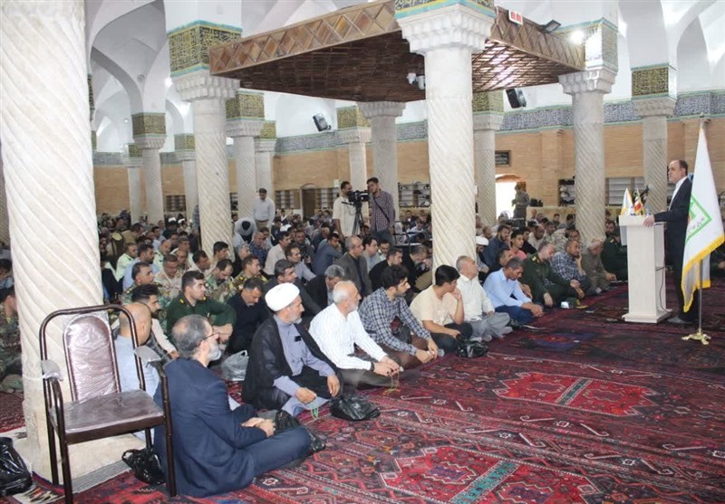 مراسم اربعین شهدای اقتدار در کردستان/تجدید میثاق با آرمان‌های شهدا+تصویر