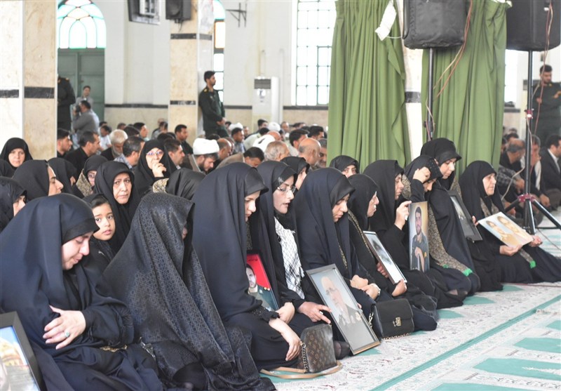 مراسم اربعین شهدای اقتدار کرمانشاه برگزار شد+تصاویر