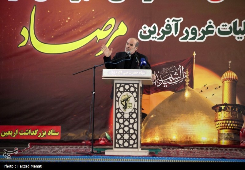 مراسم اربعین شهدای اقتدار کرمانشاه برگزار شد+تصاویر